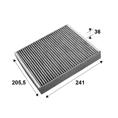 Imagen de VALEO CLIMFILTER PROTECT 715659 Filtro de habitáculo carbón activado 241 204 34 OPEL: Mokka / X, Astra J Berlina norauto, oscaro,