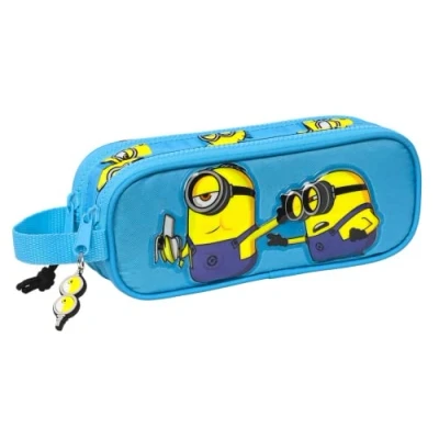 Imagen de Safta Articulo Portatodo Doble Minions Minionstatic 21X8X6Cm, Dibujo Animado, Multicolor, Estándar (812228513)