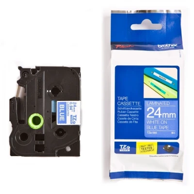Imagen de Brother TZE 555 Cinta, color blanco y azul