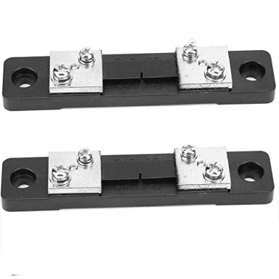 Imagen de DollaTek 2Pcs FL 2 50A 75MV DC Current Shunt Resistor para medidor de panel amperios