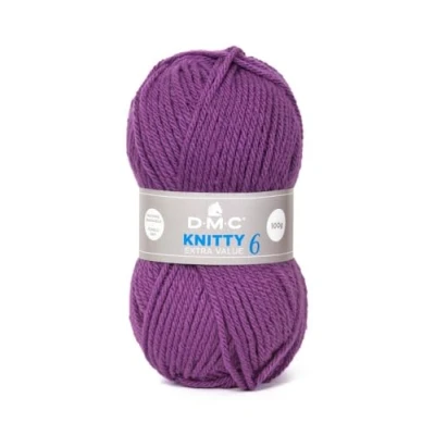 Imagen de DMC Lana Knitty 6 Ovillo de 100 g 137 m Agradable tejer 27 colores disponibles