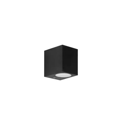 Imagen de FORLIGHT Aplique Ip44 Kubo Single Emission Gu10 7W Negro