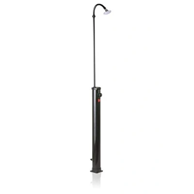 Imagen de Gre AR1009 Ducha Solar Exterior para Piscinas. Jardín en PVC Negro, con Capacidad de 9 Litros.