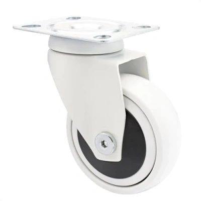 Imagen de Wagner design yourself 01227601 girevole trasporto/ruota per mobili, piastra da avvitare, bianco, (ø) 75 mm