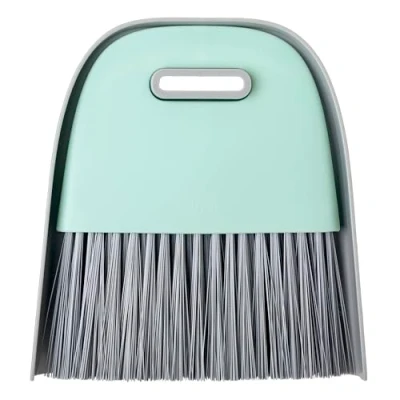 Imagen de Vigar Set de Limpieza Cepillo Barrer y Recogedor 16.5 x 3.5 cm Mango Ergonómico Cerdas Resistentes Fácil Colgado Color Turquesa