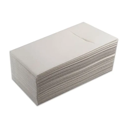 Imagen de Servilletas Kanguro, Formato 30x40, Pliege 1/6, Material Airlaid, Pocket, 1 capa, color Blanco (paquetes de 40 servilletas)