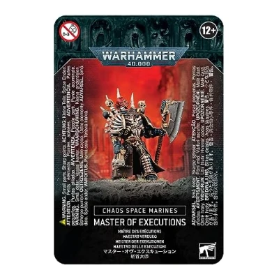 Imagen de Games Workshop Warhammer 40k Space Marine du Chaos Master of Executions 43 44, Color Negro