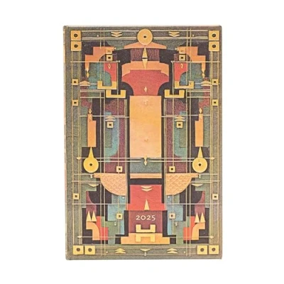 Imagen de Lion’s Den (Sybil Pye Bindings) Mini 12 month Verso Hardback Dayplanner 2025 (Elastic Band Closure)