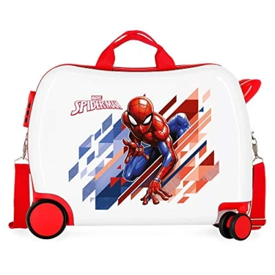 Imagen de Marvel Spiderman Geo Maleta Infantil Rojo 50x38x20 cms Rígida ABS Cierre combinación 34L 2,1Kgs 4 Ruedas Equipaje de Mano