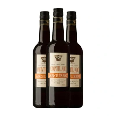Imagen de Argüeso Amontillado Palomino Fino Jerez Xérès Sherry 75 cl Vino generoso (Caja de 3 Botellas cl)