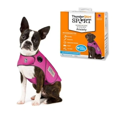 Imagen de Thundershirt Ropa para Perros Chaqueta ansiedad Perros, Fucsia, XS