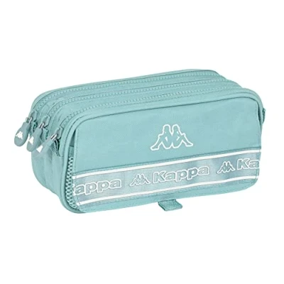 Imagen de Safta KAPPA Portatodo Triple Big, Estuche Infantil, Niño, Ideal para Niños en Edad Escolar, Cómodo y Versátil, Calidad Resistencia, 21.5x8x10 cm, Color Azul