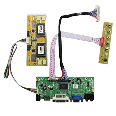 Imagen de VSDISPLAY HDMI + VGA DVI Tarjeta de regulador del LCD la Entrada Audio para M215HW03 21.5 &quot;1920x1080 4CCFL Panel