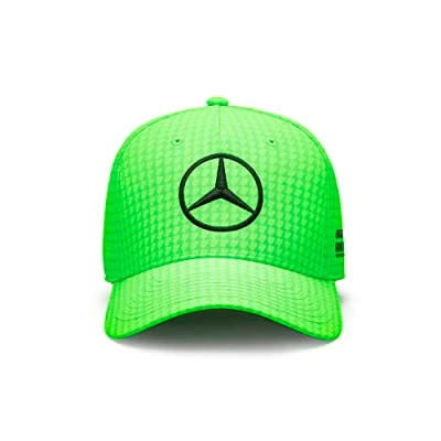 Imagen de Mercedes AMG Petronas Formula One Team Gorra Infantil de Lewis Hamilton 2023 Verde neón Talla única