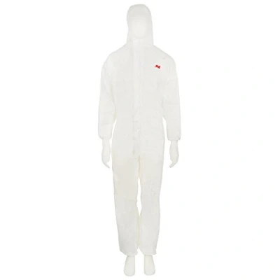 Imagen de 3M Bata de Laboratorio, tipo 5/6, talla XL (1 unidad), Blanco/Verde