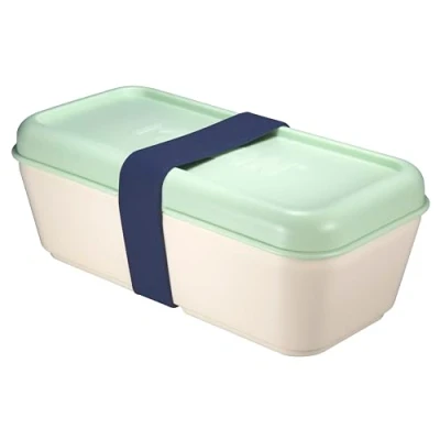 Imagen de Milan 085110GR Recipiente para Alimentos Rectangular 0.75L, Tapa Verde, Plastic
