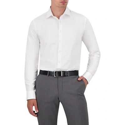 Imagen de OLYMP Camisa de negocios para hombre Level Five 24/Seven, manga larga, lisa, corte corporal, New York Kent, Blanco 00, 40