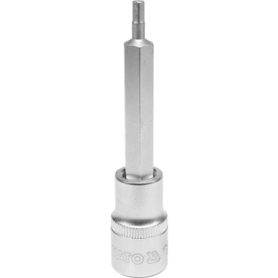 Imagen de YATO YT 04390 Piezas insertables de llave cubo DIN3120 4mm Acero cromo vanadio, para herramientas