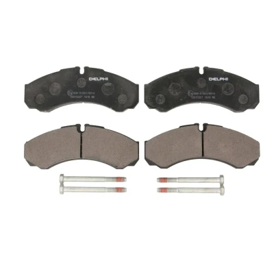 Imagen de DELPHI LP1616 Juego de pastillas freno preparado para indicador desgaste Chapa antichirridos con accesorios IVECO: DAILY 3 Kasten/Kombi