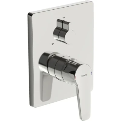 Imagen de Hansa Polo Emb. Cuadrado Bluebox Monomando 2 Vias Cromo (80609093)