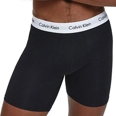 Imagen de Calvin Klein Boxer Brief 3Pk 000NB1770A Briefs, Multicolor (Black/White/Grey Heather), L Hombre