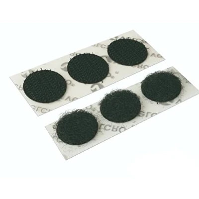 Imagen de VELCRO® monedas adhesivas de doble cara con gancho y lazo, 13 mm, puntos adhesivos, cara, adhesivas, adhesivos fuertes (gancho bucle, 10 monedas)