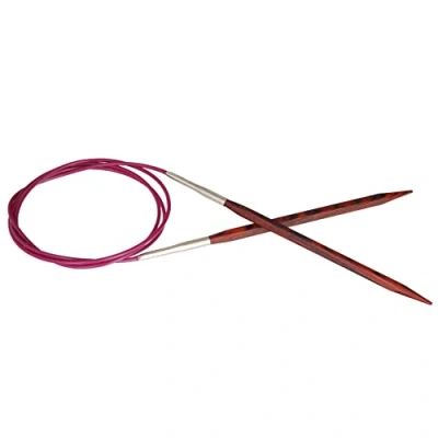 Imagen de Knit Pro Cubics Agujas de Tejer Circulares (80 cm x 7 mm, Madera Palisandro)