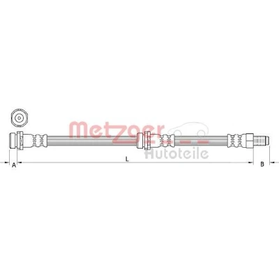 Imagen de METZGER 4111034 Latiguillos de Freno 415 MAZDA: Tribute Wagon