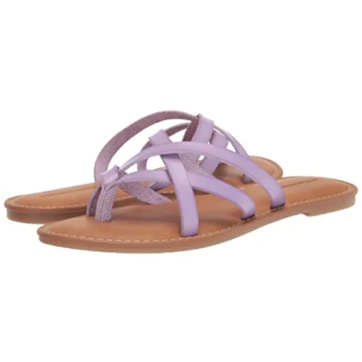 Imagen de Amazon Essentials Sandalia Plana Tipo Pala con Tiras Mujer, Lavanda, 38 EU