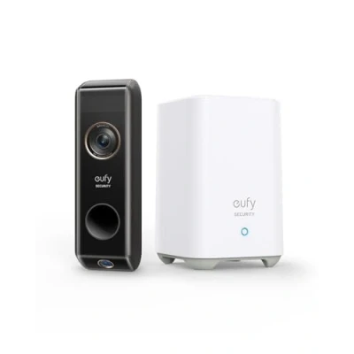 Imagen de eufy Security Video Doorbell S330 Camera con Homebase, Detección de Movimiento Dual, Paquetes, 2K HD, Reconocimiento Familiar, Sin Tarifas Mensuales, Almacenamiento Local 16 GB
