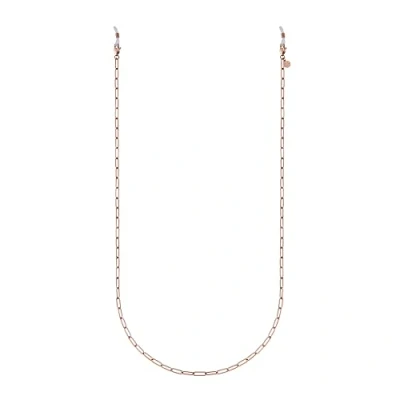 Imagen de GD GOOD.designs Cadena de oro, plata y oro rosa para gafas señora I acero inoxidable chapada en 18 quilates (75 cm) eslabones sol (Oro rosa)