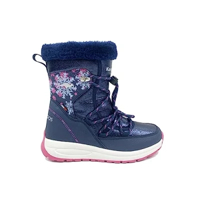 Imagen de KangaROOS K PE Snooze RTX, Botas para Nieve Mujer, dk Navy/Daisy Pink, 35 EU