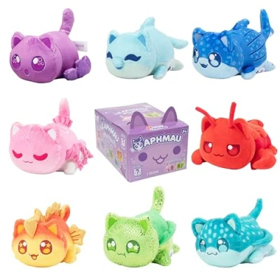 Imagen de Aphmau Peluche misterioso MeeMeow de 6 pulgadas Serie 5; canal juegos YouTube, caja ciega, 1 8 Possible Under The Sea MeeMeows, producto oficial