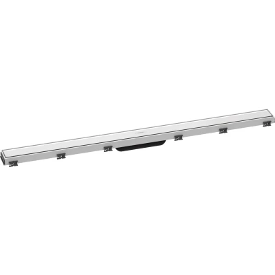 Imagen de hansgrohe RainDrain Match 1000 56041450 Canaleta de ducha con marco regulable en altura, color blanco