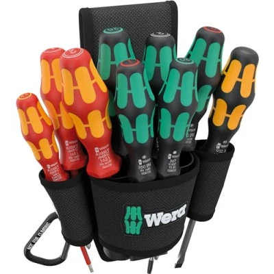 Imagen de Wera 05136032001 9620 Juego de bolsa para el cinturón Set 1, 10 piezas