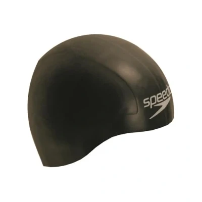 Imagen de Speedo Aqua V Racing Cap Gorro de natación Unisex Adulto, Negra, Talla Única