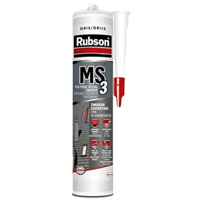 Imagen de Rubson 2046420 MS3 Sellador de Pegamento para cinguerie (280 ml), Color, Gris Zinc
