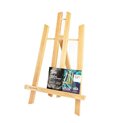 Imagen de Mont Marte Caballete Mesa pequeña de madera Haya Small compacto Ideal para la presentación lienzos y marcos hasta 30 cm Eventos, Exhibiciones Convenciones