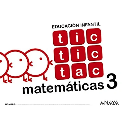 Imagen de tic tac matemáticas 3. (Cuadernos educacion infantil (43))