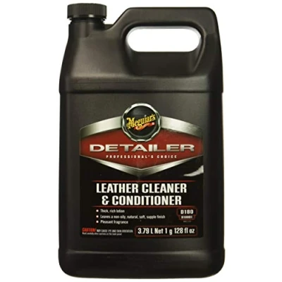 Imagen de Meguiar&#039;s D18001 Leather Cleaner &amp; Conditioner Limpiador y acondicionador de cuero, 3,78 litros