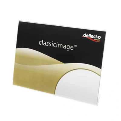 Imagen de Deflect o 47401 Soporte para cartel (A4, con inclinación mejor visibilidad), transparente