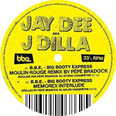 Imagen de J Dilla B.b.e. Big Booty Express Vinilo Single 12&quot;