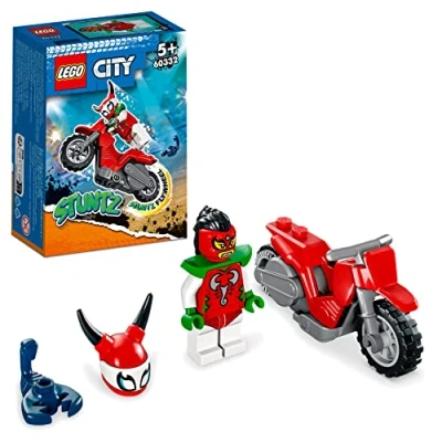 Imagen de LEGO 60332 City Stuntz Moto Acrobática: Escorpión Temerario, Juguete para Niños de 5 Años en Adelante, Set Construcción, Mini Figura Piloto