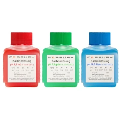 Imagen de Measury Set de solución calibración pH 4.00 + 7.00 10.00 (50 ml cada una)