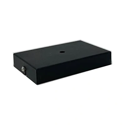 Imagen de Portalámparas E27/Rosetón de metal rectangular Colores: blanco, negro y rústico (ROSONE 1 FORO NERO 148MM)