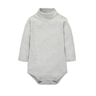 Imagen de CuteOn Bebes Chicos Chicas Turtleneck Algodón Body Mono Gris 9 Meses
