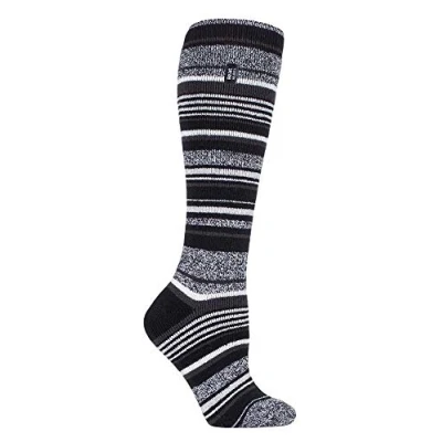 Imagen de HEAT HOLDERS LITE Mujer Invierno Colores Calcetines Largos Termicos para Botas (37 42 EU, Raya Negra)