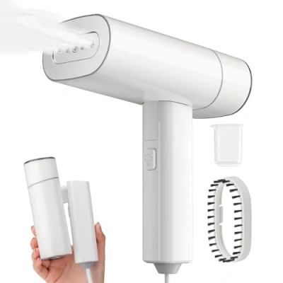 Imagen de VINATO plancha vertical vapor, vaporizador de 1200W con depósito agua para vapor y horizontal, ropa, calentamiento rápido eliminación arrugas en la ropa