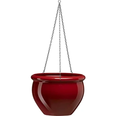 Imagen de Poetic 508684 Maceta colgante para plantas, color rubí, 26 x 19 cm
