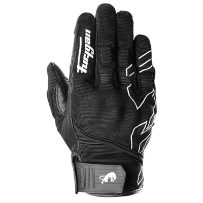 Imagen de Furygan Jet Neon D3O Guantes de Moto para Hombres Palma 100% Cuero Confort Verano Transpirables y Ligeros Compatibles con Pantalla táctil